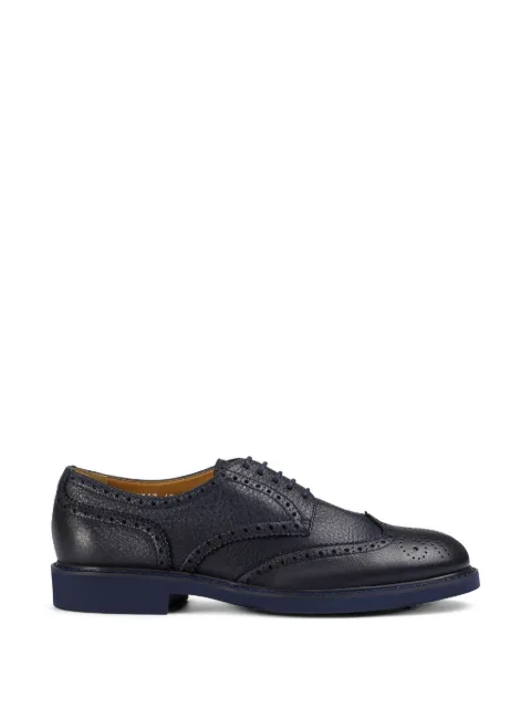 Doucal's lace-up leather derby shoes Blue DU1367ROBEUZ225BB32