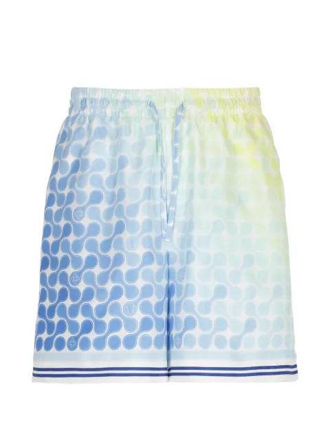 Casablanca tennis-tile pattern shorts Blue MSS26TR39902