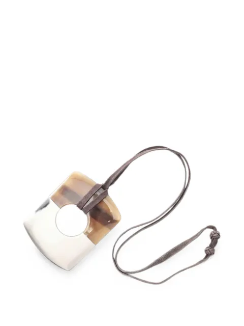 Hermès Pre-Owned 2010s Dalva buffalo-horn necklace Brown 1035710