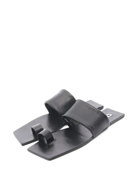 Jil Sander Pre-Owned 2020s leather sandals Black 1045084