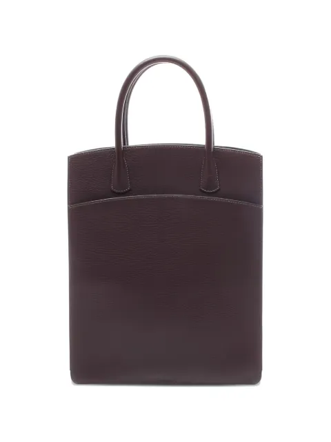 Hermès Pre-Owned 2002 fjord leather tote bag Brown 1046035FINSQUARE