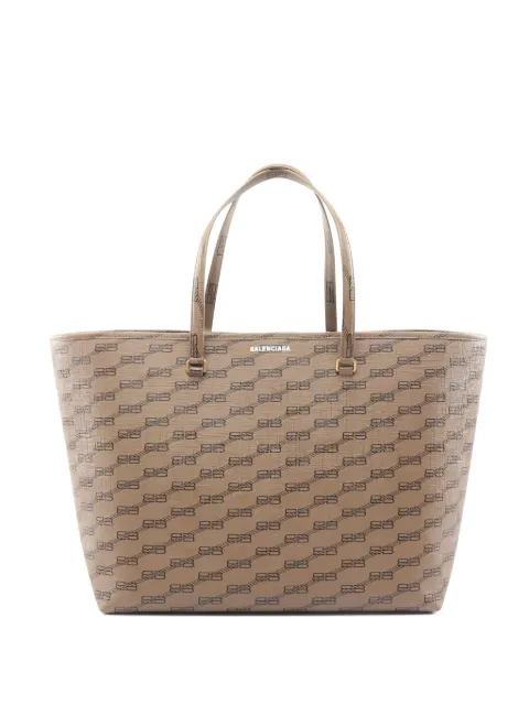 Balenciaga Pre-Owned 2010s BB-monogram tote bag Neutrals 1045409