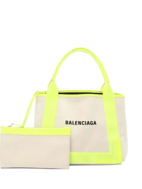 Balenciaga Pre-Owned 2000s hippopotamus canvas tote bag Neutrals 1039837