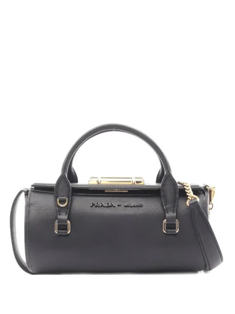 Prada Pre-Owned 1910s Saffiano leather handbag Black 1045526