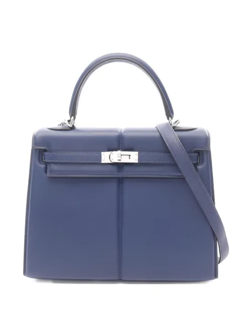 Hermès Pre-Owned 2021 Kelly padded leather tote bag Blue 1046059Z