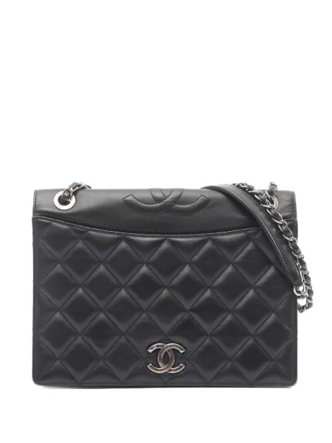 CHANEL Pre-Owned Matelasse Coco Mark chain shoulder bag Black 104637223289513