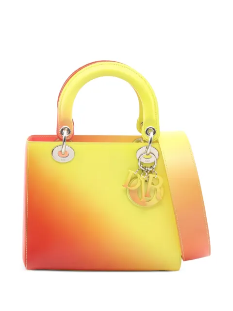Christian Dior Pre-Owned Lady Dior tote bag Yellow 1046422