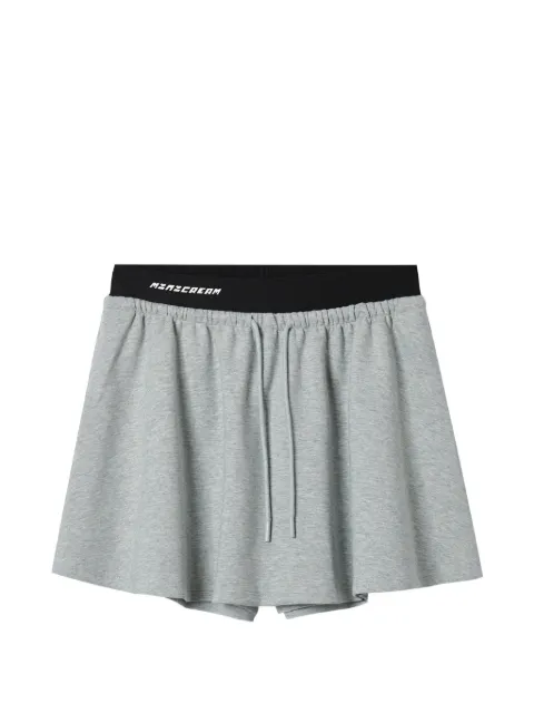 Mini Cream drawstring skirt Grey 6SM600A