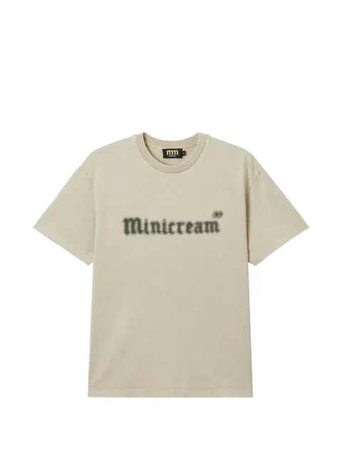 Mini Cream logo-print T-shirt Neutrals 6SM606A