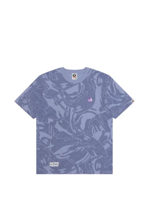 AAPE BY *A BATHING APE® all-over-print T-shirt Blue ATE1812XXQ