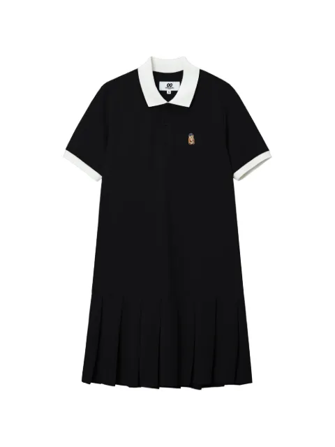 CHOCOOLATE pleated detail dress Black B1XDSW01008X