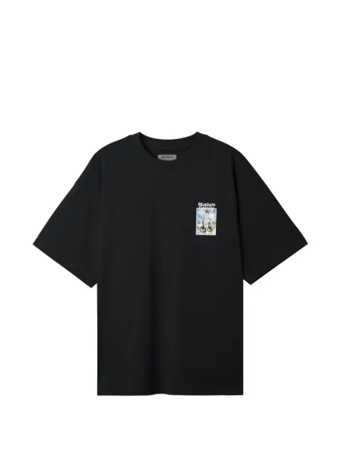 Musium Div. round neck graphic t-shirt Black MMUTEM01158X