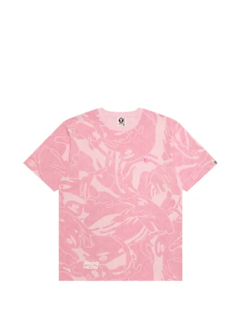 AAPE BY *A BATHING APE® camo-print T-shirt Pink ATE1812XXQ