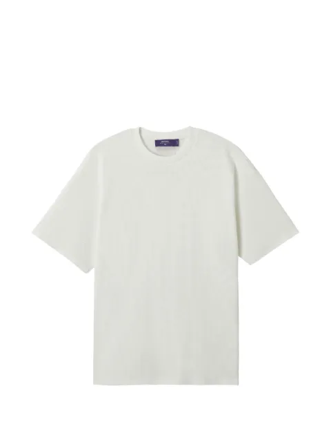aftermaths round-neck waffle T-shirt Neutrals AFMTEM01460X