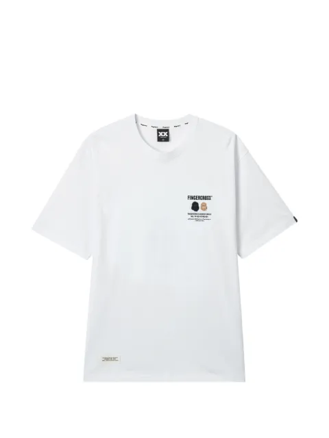 FINGERCROXX logo-print T-shirt White FFXTEM01309X