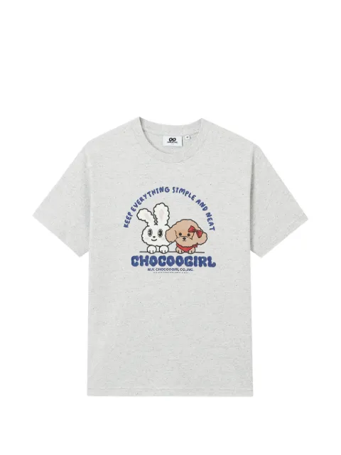 CHOCOOLATE printed T-shirt Grey B1XTEW01119X