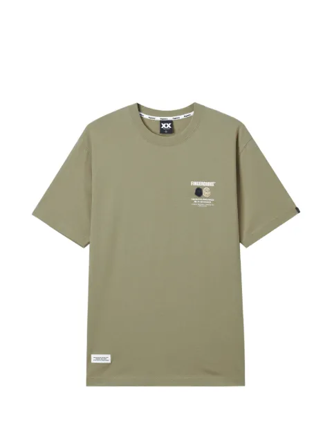 FINGERCROXX logo-print T-shirt Green FFXTEM01309X