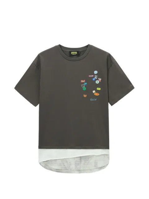 Mini Cream layered T-shirt Grey 6SM602A
