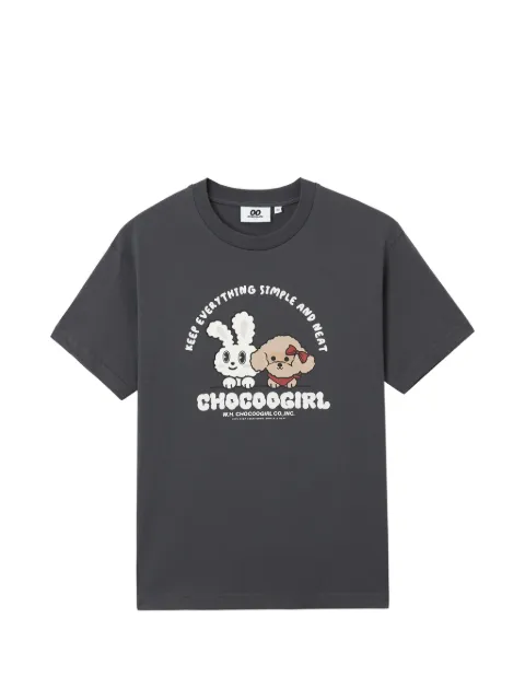 CHOCOOLATE printed T-shirt Grey B1XTEW01119X