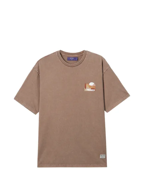 aftermaths graphic-print T-shirt Brown AFMTEM01466X