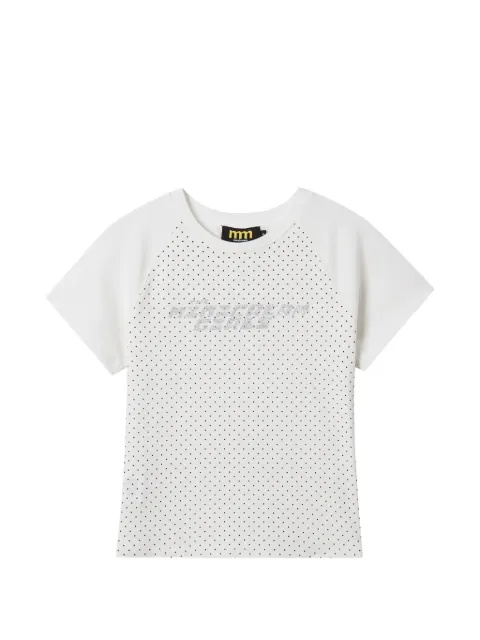 Mini Cream polka-dot T-shirt White 6SM608A