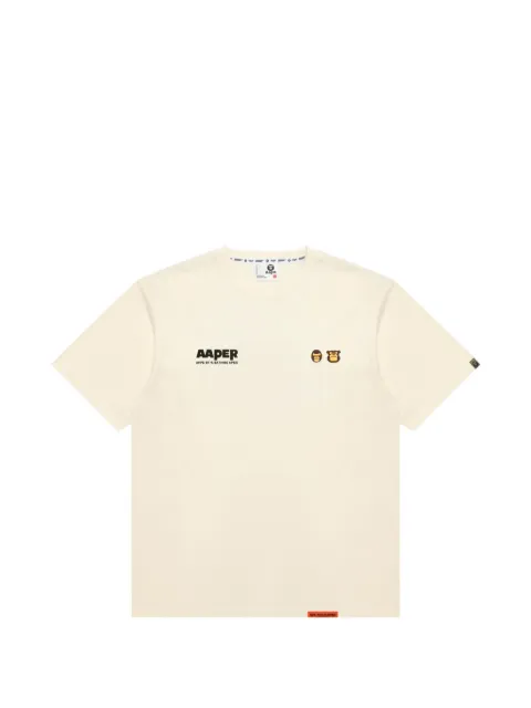 AAPE BY *A BATHING APE® logo-print T-shirt Neutrals ATE1830XXQ