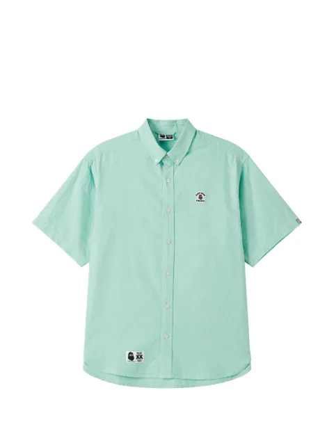FINGERCROXX logo-patch shirt Green FFXSRM01233X
