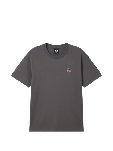 FINGERCROXX logo-embroidered T-shirt Grey FFXTEW01386X