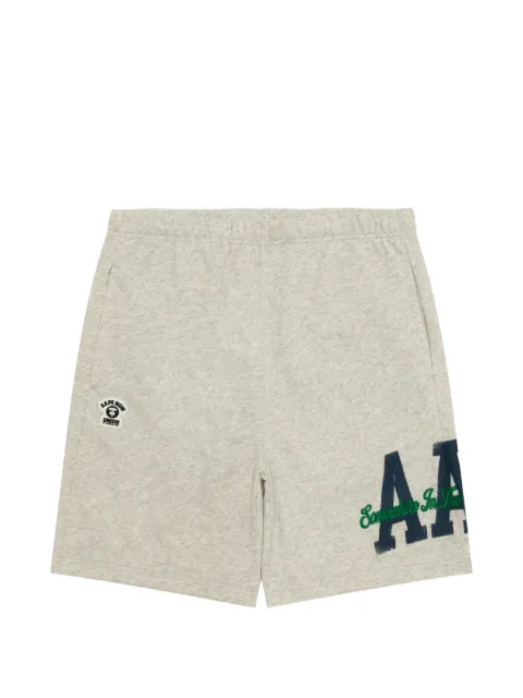AAPE BY *A BATHING APE® camouflage-pocket logo-embroidered shorts Grey ASPC695XAQ