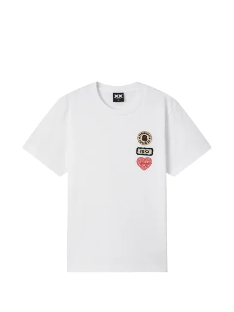 FINGERCROXX logo-patches T-shirt White FFXTEW01388X