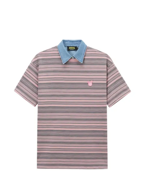 Mini Cream striped polo shirt Pink 6SM603A
