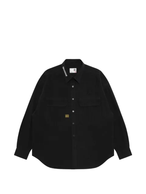 AAPE BY *A BATHING APE® logo-patch pocket shirt Black AST8569XXQ