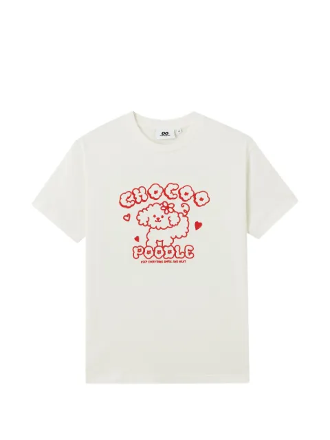CHOCOOLATE poodle print T-shirt Neutrals B1XTEW01049X