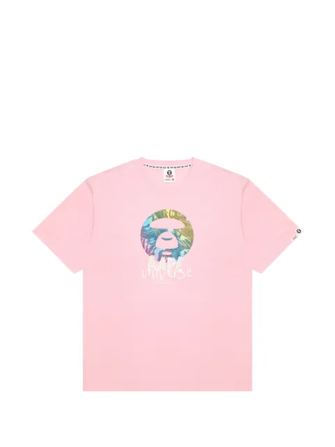 AAPE BY *A BATHING APE® graphic-print T-shirt Pink ATE1838XXQ