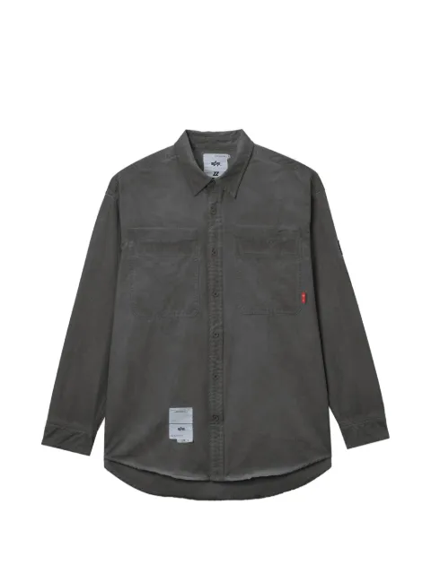 izzue patch-pocket shirt Grey IZXSTM00609X