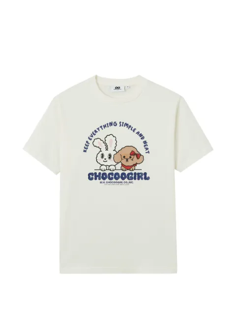 CHOCOOLATE print T-shirt Neutrals B1XTEW01119X