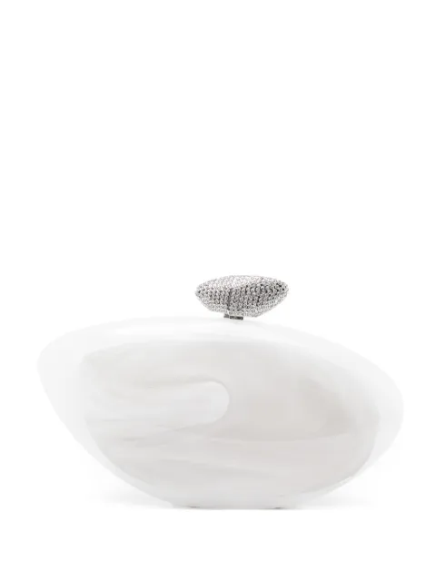 Benedetta Bruzziches Armonia embellished clutch bag White 2167
