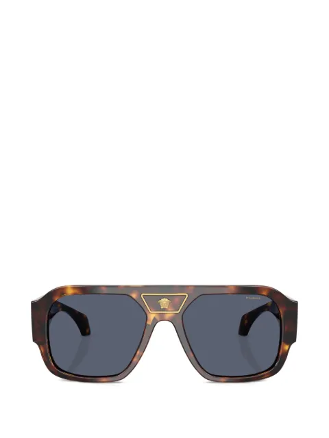 Versace Eyewear logo-detail sunglasses Brown VE4508U55372V