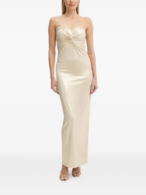 FRACOMINA knot-detail maxi dress Neutrals FQ26SD3004W798Y7