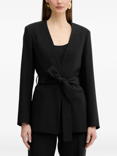 FRACOMINA belted blazer Black FY26SJ3011W42901