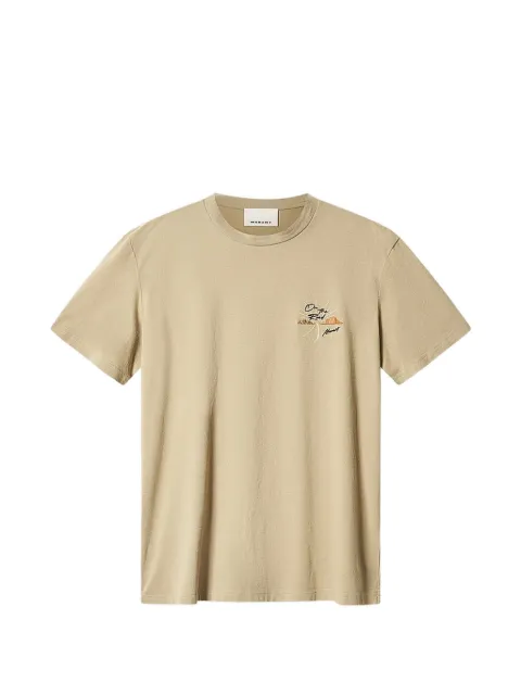 MARANT Honore chest-embroidery T-shirt Neutrals TS0052HED2N02H