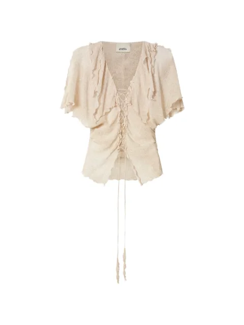 ISABEL MARANT Thanais blouse Neutrals HT0858FAD2J05I