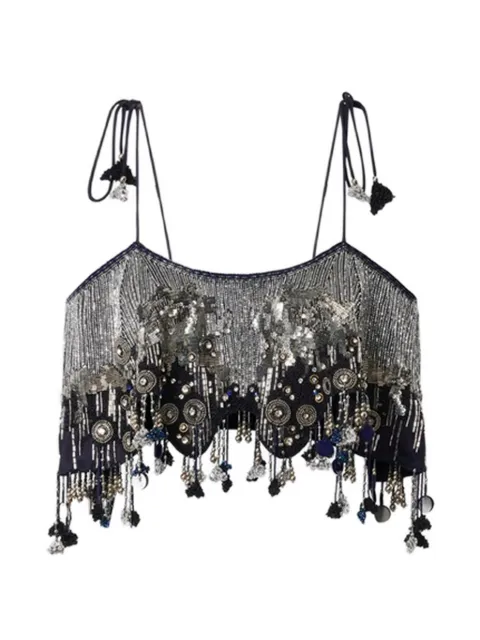 ISABEL MARANT Liwane top Silver HT0888FAD2J09I
