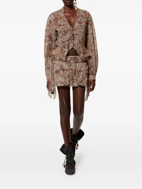 ISABEL MARANT Coralie skirt Neutrals JU0493FAD2J07I