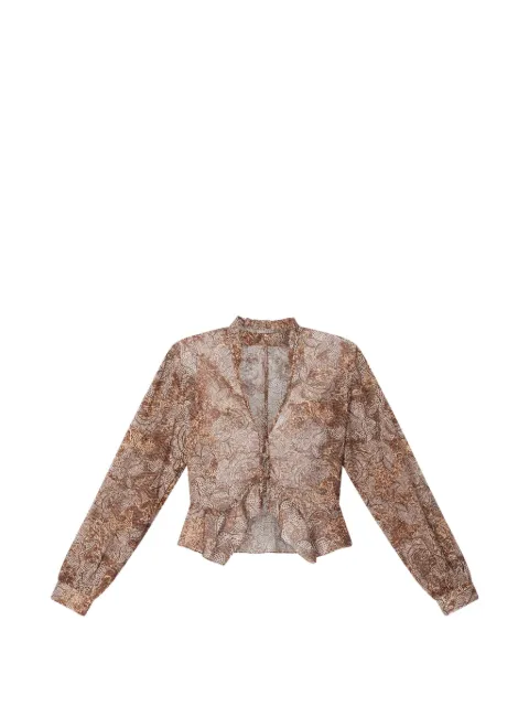ISABEL MARANT Celeny floral-pattern blouse Neutrals HT0868FAD2J07I