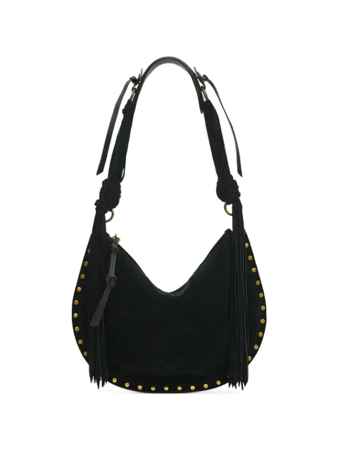 ISABEL MARANT Oskin Soft zipped bag fringe Black BF0066FGD2C17M