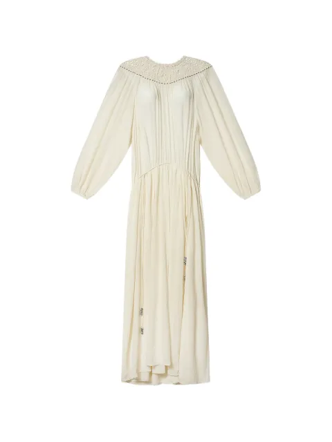 ISABEL MARANT Nydia silk midi dress Neutrals RO1114FAD2J14I