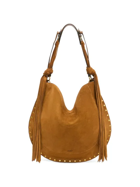 ISABEL MARANT Oskan soft bag fringes Brown PP0200FGD2C17M