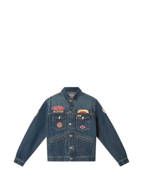 MARANT Jarvey embroidered denim jacket Blue VE0754HAD2H04H