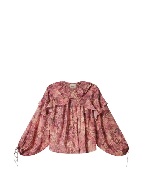 ISABEL MARANT Charis blouse Pink HT0908FAD2J20I